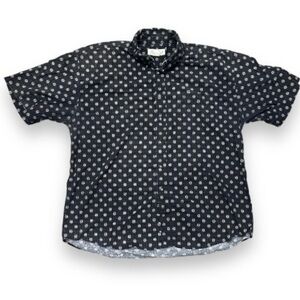 Vintage 90s Natural Issue Black Short Sleeve Button Down Shirt Men’s Size XL